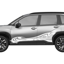 Puertas laterales de las rayas de carreras de las carreras calcomanías de vinilo - pegatina gráfica universal ajuste subaru forester 1
 2
