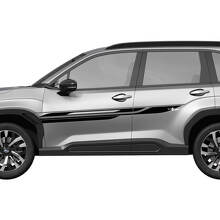Puertas laterales rayas de carreras calcomanía de vinilo - pegatina gráfica universal fit subaru forester 2 colores
 2
