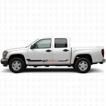 Vinilos a Rayas de Cuadros para Puertas y Paneles Laterales para Chevrolet Colorado 1ª Generación 2004-2012_2