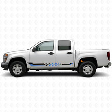 Vinilos a Rayas de Cuadros para Puertas y Paneles Laterales para Chevrolet Colorado 1ª Generación 2004-2012_3