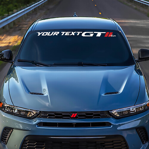 Vinilo adhesivo de letras personalizadas estilo GT para parabrisas para Dodge Hornet