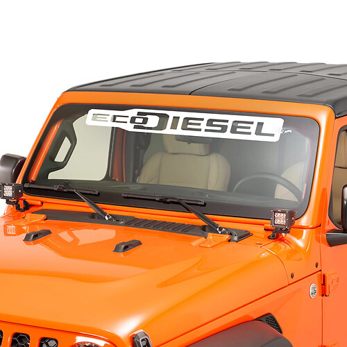 Ventajero del parabrisas Jeep Ecodiesel gráfico de calcomanía de vinilo
