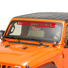 Ventajero del parabrisas Jeep Ecodiesel gráfico de calcomanía de vinilo
 3
