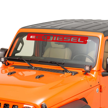 Ventajero del parabrisas Jeep Ecodiesel gráfico de calcomanía de vinilo Sticulante 2
 2