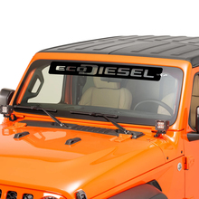 Ventajero del parabrisas Jeep Ecodiesel gráfico de calcomanía de vinilo Sticulante 2
 3
