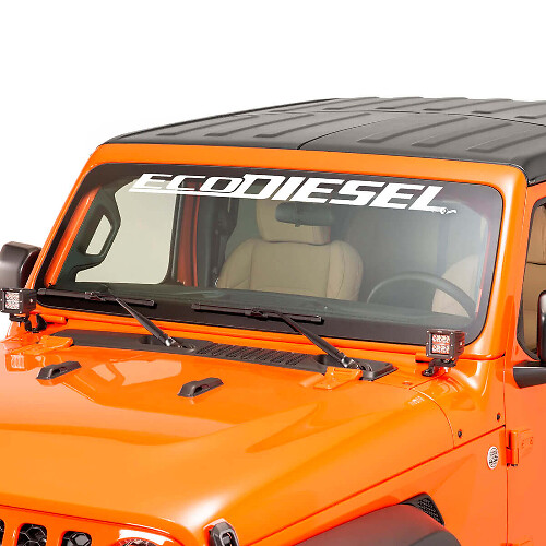 Calcomanía de Vinilo con Letra EcoDiesel para Parabrisas 4 para Jeep Wrangler