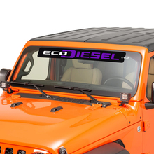 Ventajero del parabrisas Jeep Ecodiesel gráfico de calcomanía de vinilo Sticulante 4
 3