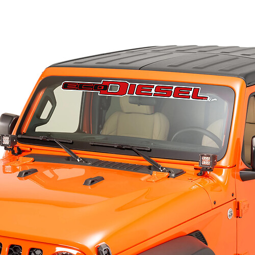 Cabrionero Window Jeep Ecodiesel Gráfico de calcomanía de vinilo Sticulante 7
