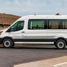 Calcomanías de rayas laterales de vinilo Ford Transit 2
 3