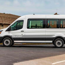 Calcomanías de vinilo de franjas laterales de línea para Musclecar Transit 3