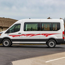 Calcomanías de rayas laterales de vinilo de Ford Transit 3
 3