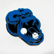 Insignia 3D de Gorila Enfadado para Rejilla y Portón Trasero_2