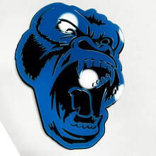 Insignia personalizada 3D de gorila enojado para guardabarros, portón trasero, parrilla delantera, emblemas 2 6