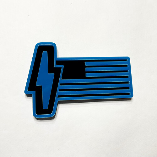 Ford 150 Lightning US Flag 3d Insignia - Insignias de guardabarros personalizadas emblema rojo y negro
 1