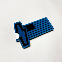 Insignia 3D de Bandera de EE. UU. - Insignias Personalizadas para Guardabarros Emblema 3 para Musclecar 150 Lightning 2