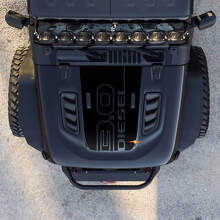 Patinas de calcomanía de vinilo gráfica de Jeep diesel 3.0
 3