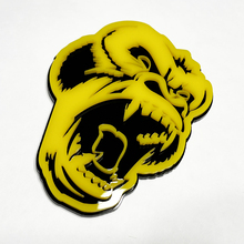 Insignia 3D personalizada Angry Gorilla Gorilla Fender Tailga Tailgate Insignias de rejilla delantera Emblema Negro y Amarillo
 6