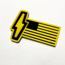 Ford 150 Lightning US Flag Bisted 3D - Insignias de guardabarros personalizadas emblema amarillo y negro
 5