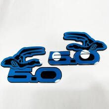 Coyote 5.0 Fender Insignias Emblema 3D Insignia Negra vs Azul
 7