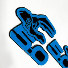 Coyote 5.0 Fender Insignias Emblema 3D Insignia Negra vs Azul
 9