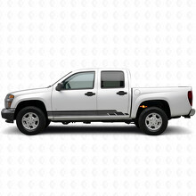 Vinilos de franjas en capas para puertas y paneles laterales para Chevrolet Colorado 1ª generación 2004-2012_2