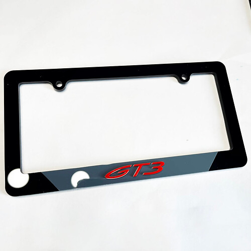 Porsche 911 GT3 Vehículo La placa de la placa cubre la decoración de los marcos
