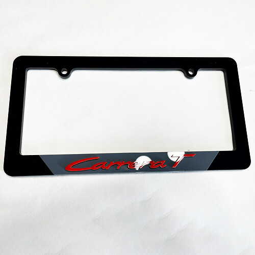 Porsche Carrera t Vehículo La placa de la placa cubre la decoración de los marcos
 1