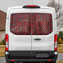 Pegatina de calcomanía de vinilo de ventana trasera de Ford Transit
 3