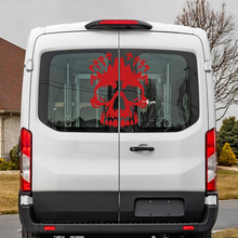 Pegatina de calcomanía de vinilo de calavera de ventana trasera de Ford Transit
 3