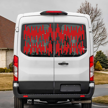 Pegatina de calcomanía de vinilo de la ventana trasera de Ford Transit
 3