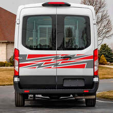 Calcomanía de Vinilo Gráficos para Puertas Traseras Lightning 2 para Musclecar Transit 2