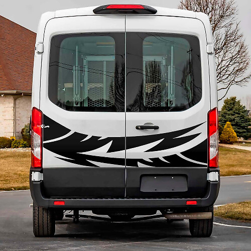 Vinilo adhesivo gráfico para puertas traseras 3 para Ford Transit