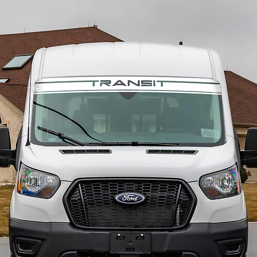 Pegatina de calcomanía de vinilo de parabrisas Ford Transit Stripes
