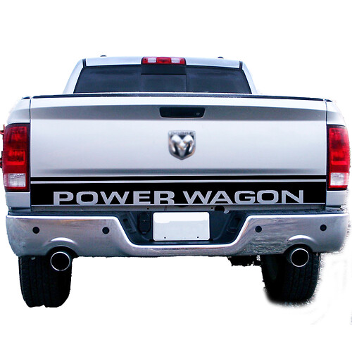 Dodge Ram 1500 Power Wagon Camion Tailgate Accent Graphics Graphics Stripe Sticker Decal 2