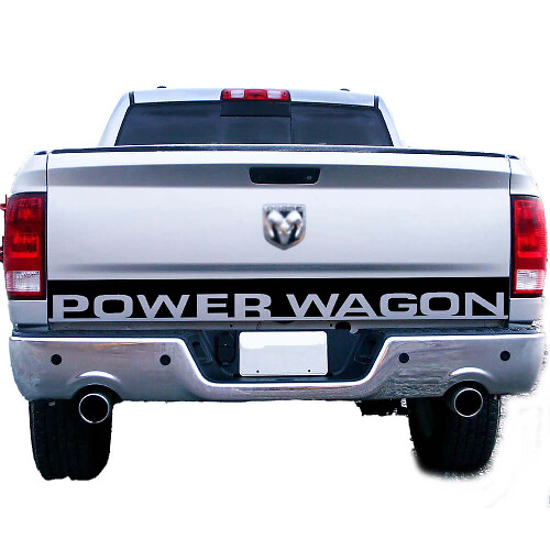 Calcomanía de vinilo decorativa para portón trasero Power Wagon para Dodge Ram 1500