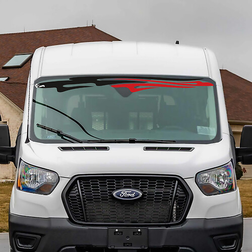 Calcomanía de vinilo de parabrisas Ford Transit Tribal Stripes 2
