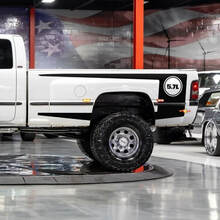 1994-2001 Dodge Ram Super Bee Inspirados en kits de rayas de un cuarto de panel
 3