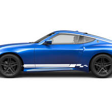 Kit de calcomanía de rayas a cuadros laterales para Nissan Z Sport
 2