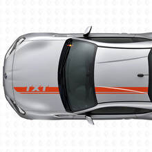 Juego de vinilos personalizados para franjas de capó y techo de carreras para Subaru BRZ_4