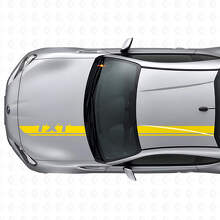 Juego de vinilos personalizados para franjas de capó y techo de carreras para Subaru BRZ_5