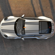 Porsche Carrera Hood Roof Racing Stripes Decalas de calcomanías gráficas
 3