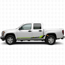 Tiras de Vinilo Retro Mountain Wave para Puertas y Paneles Laterales para Chevrolet Colorado 1.ª Generación 2004-2012_3