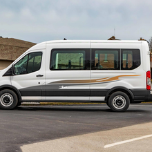 Ford Transit Stripes Gradiente Puertas de Gradiente Gráficos Pegatina de calcomanía de vinilo 2
 2