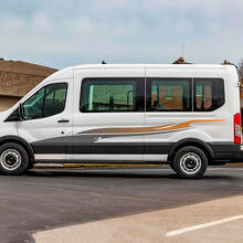Ford Transit Stripes Gradiente Puertas de Gradiente Gráficos Pegatina de calcomanía de vinilo 2
 2