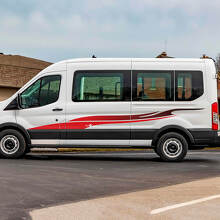 Ford Transit Stripes Gradiente Puertas de Gradiente Gráficos Pegatina de calcomanía de vinilo 2
 3