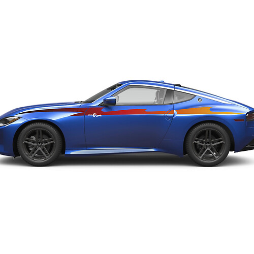 Kit de calcomanía de gradiente de rayas laterales para Nissan Z Sport 2
