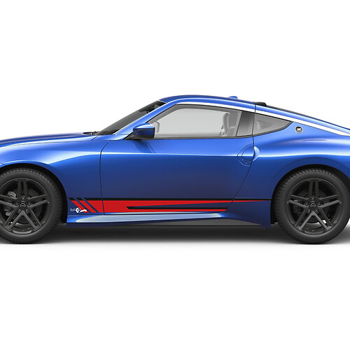 Kit de calcomanía de puertas gráficas de panel de rockero lateral para Nissan Z Sport
