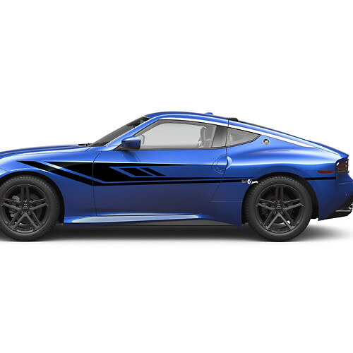 Kit de calcomanía de gráficos de carreras laterales para Nissan Z Sport
