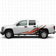 Vinilos rayados desgastados para puerta antisalpicaduras y laterales de caja para Chevrolet Colorado 1ª generación 2004-2012_2