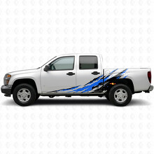 Vinilos rayados desgastados para puerta antisalpicaduras y laterales de caja para Chevrolet Colorado 1ª generación 2004-2012_3